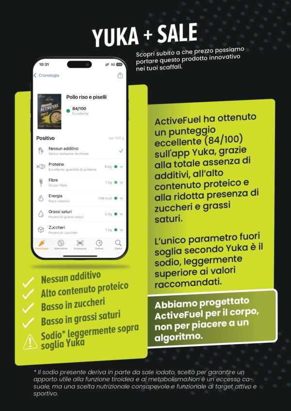 ActiveFuel™ – Pollo con riso integrale e piselli (20g proteine) - immagine 4